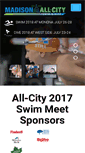 Mobile Screenshot of allcityswimdive.org