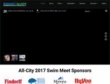 Tablet Screenshot of allcityswimdive.org